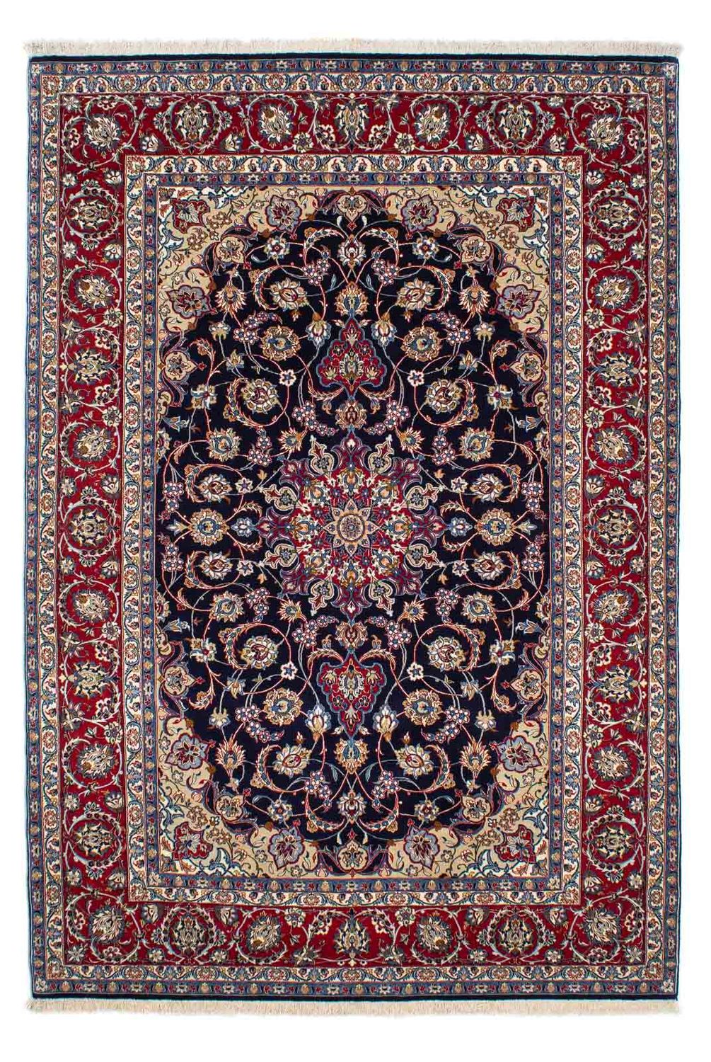 Perzisch tapijt - Isfahan - Premium - 233 x 160 cm - donkerblauw