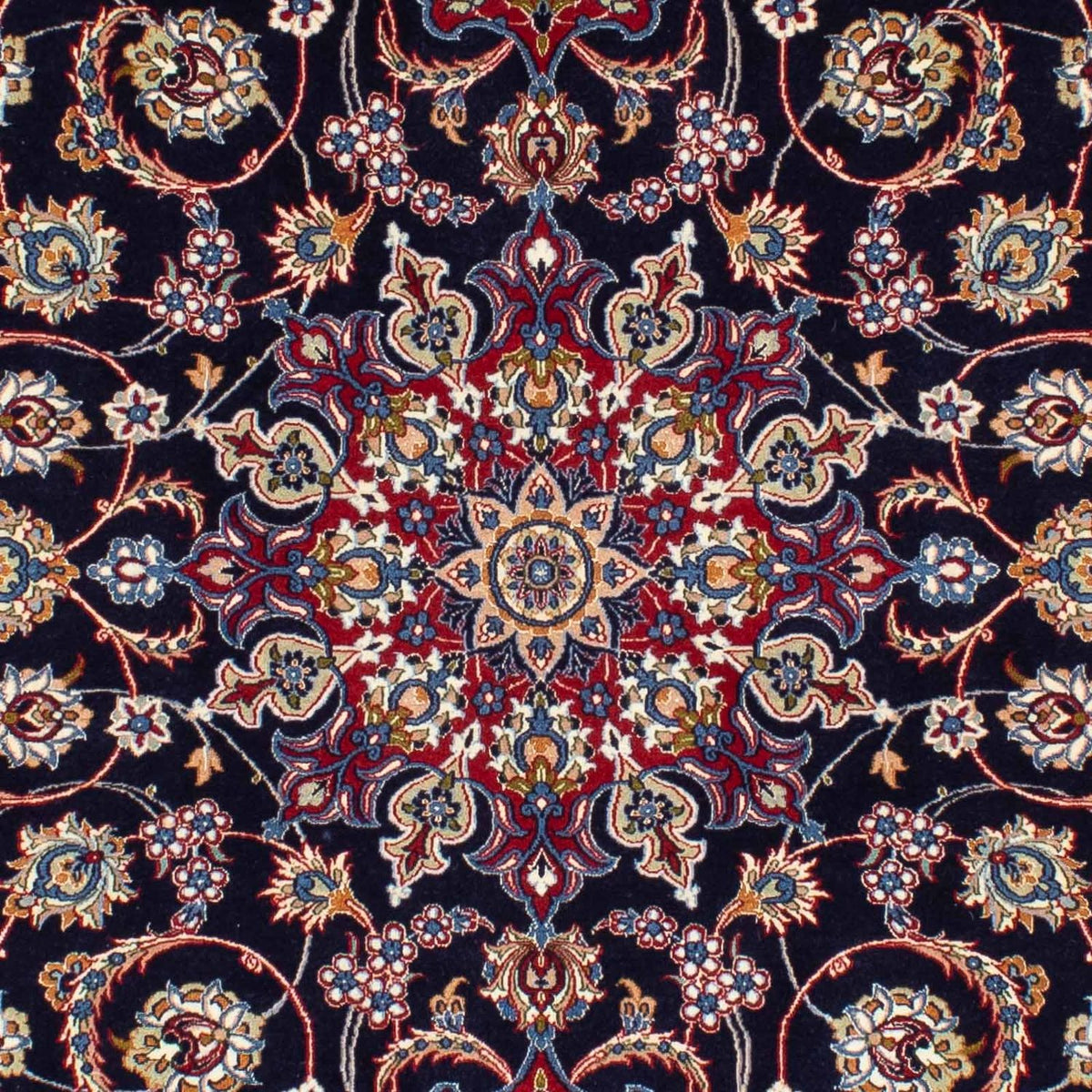 Perzisch tapijt - Isfahan - Premium - 233 x 160 cm - donkerblauw