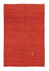 Perzische Gabbeh Tapijt 93x149cm - Perserteppich Wollteppich - Rechthoekig / Rood / 93 x 149 cm Rechthoekig