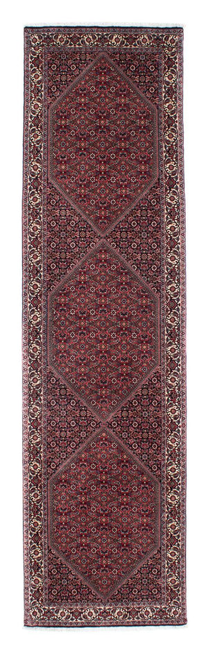 Loper Perzisch tapijt - Bijar - 313 x 84 cm - donkerblauw