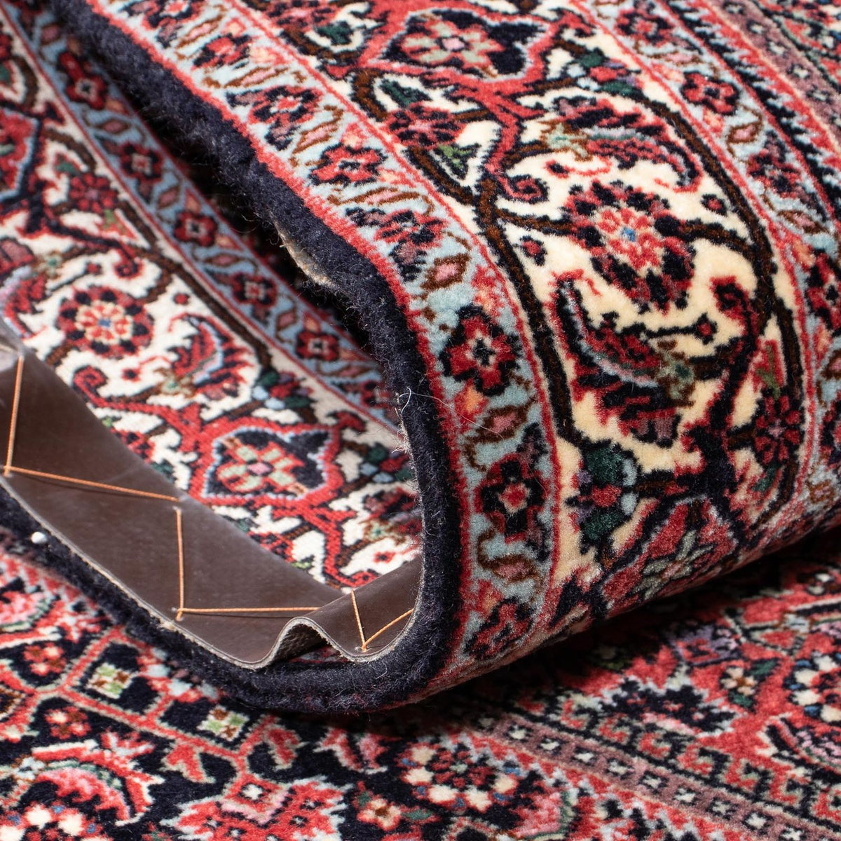 Loper Perzisch tapijt - Bijar - 313 x 84 cm - donkerblauw