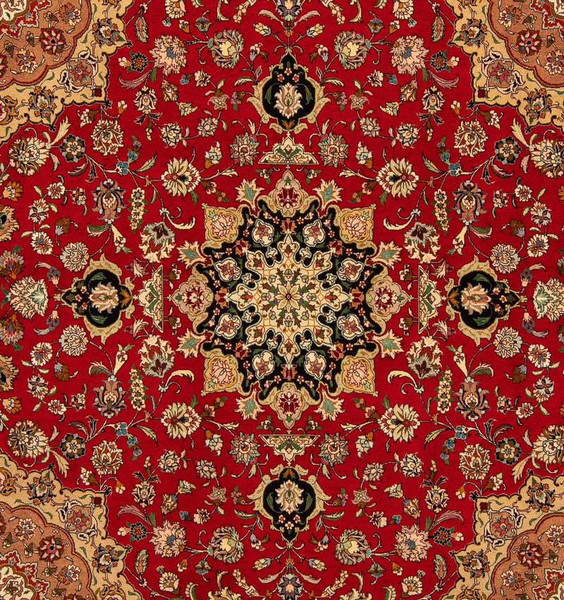 Perzisch tapijt - Tabriz - Royal vierkant  - 208 x 200 cm - rood
