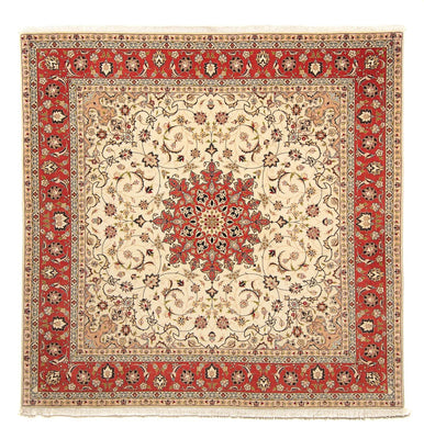 Perzisch tapijt - Tabriz - Royal vierkant  - 209 x 208 cm - beige