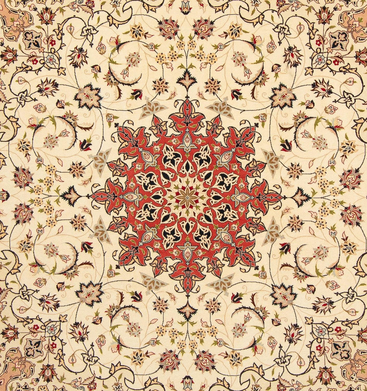 Perzisch tapijt - Tabriz - Royal vierkant  - 209 x 208 cm - beige