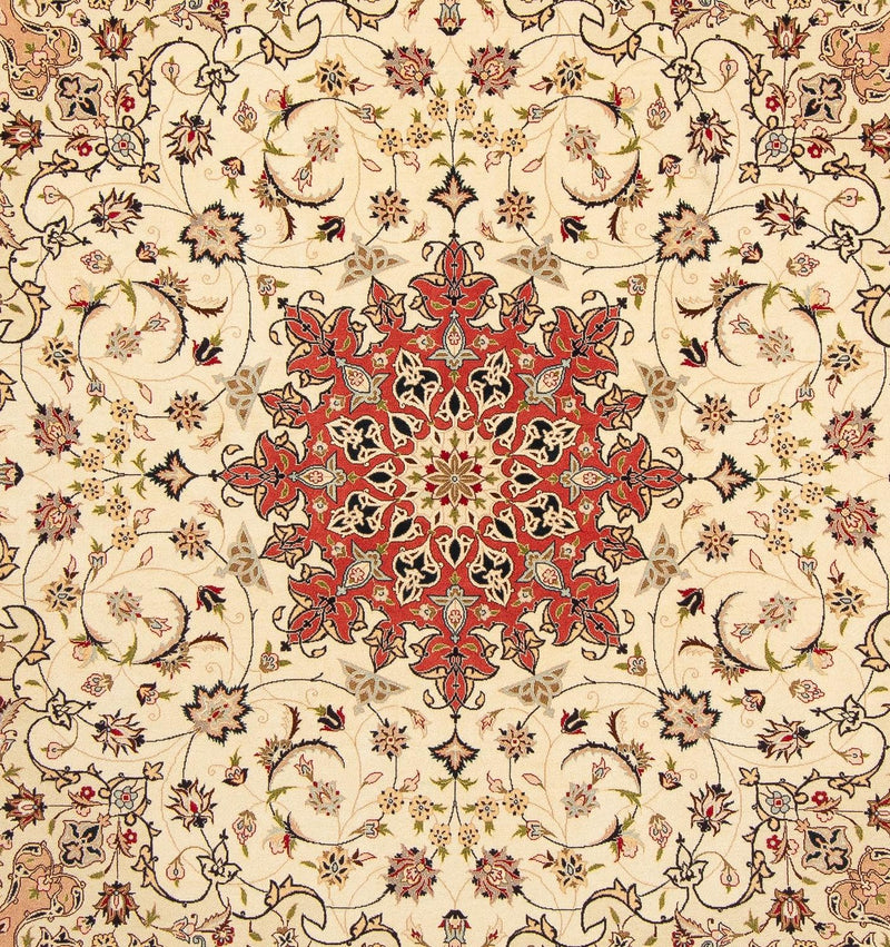 Perzisch tapijt - Tabriz - Royal vierkant  - 209 x 208 cm - beige