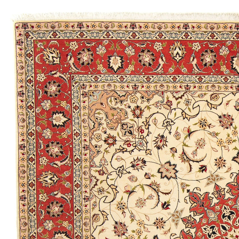 Perzisch tapijt - Tabriz - Royal vierkant  - 209 x 208 cm - beige