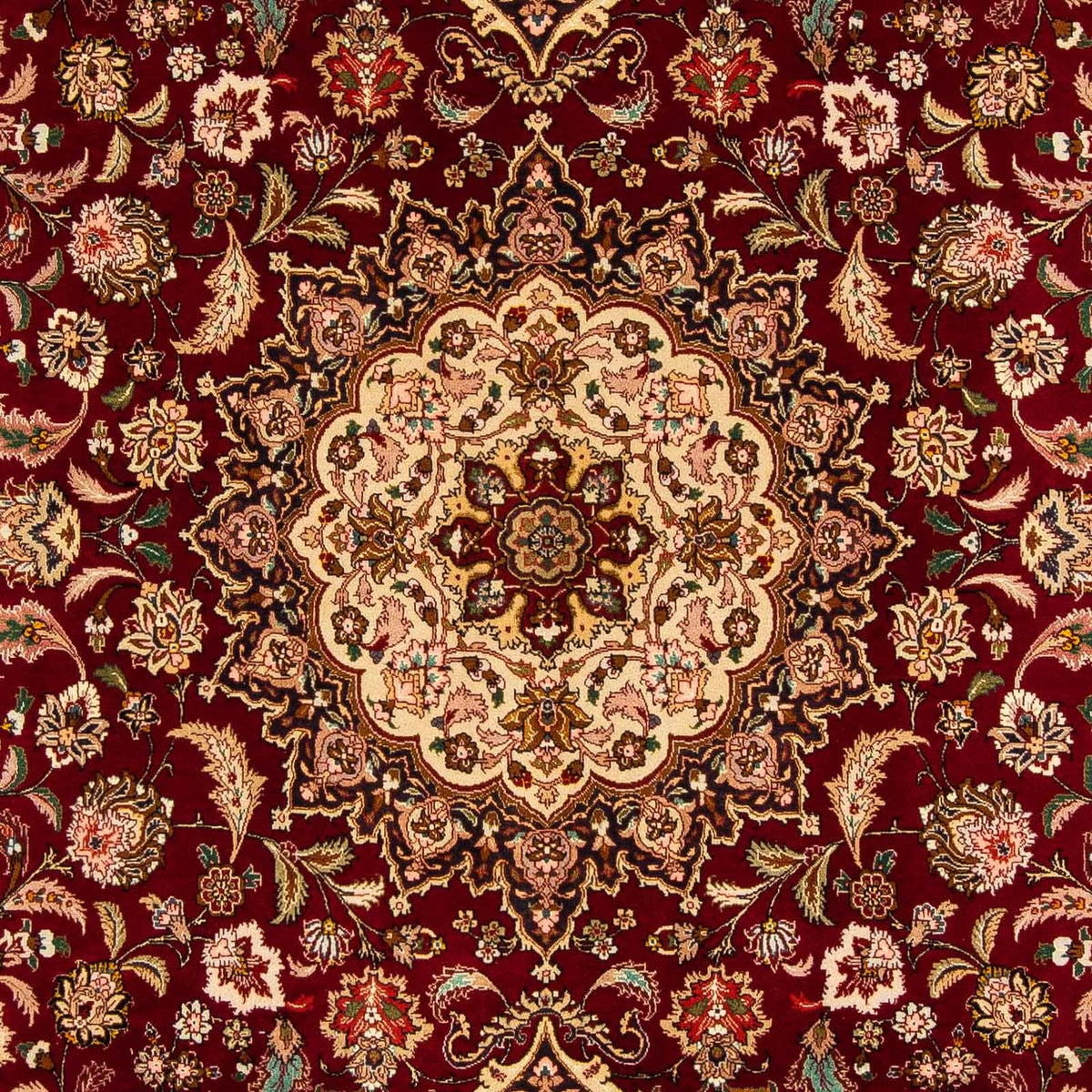 Perzisch tapijt - Tabriz - Royal - 310 x 202 cm - donkerrood