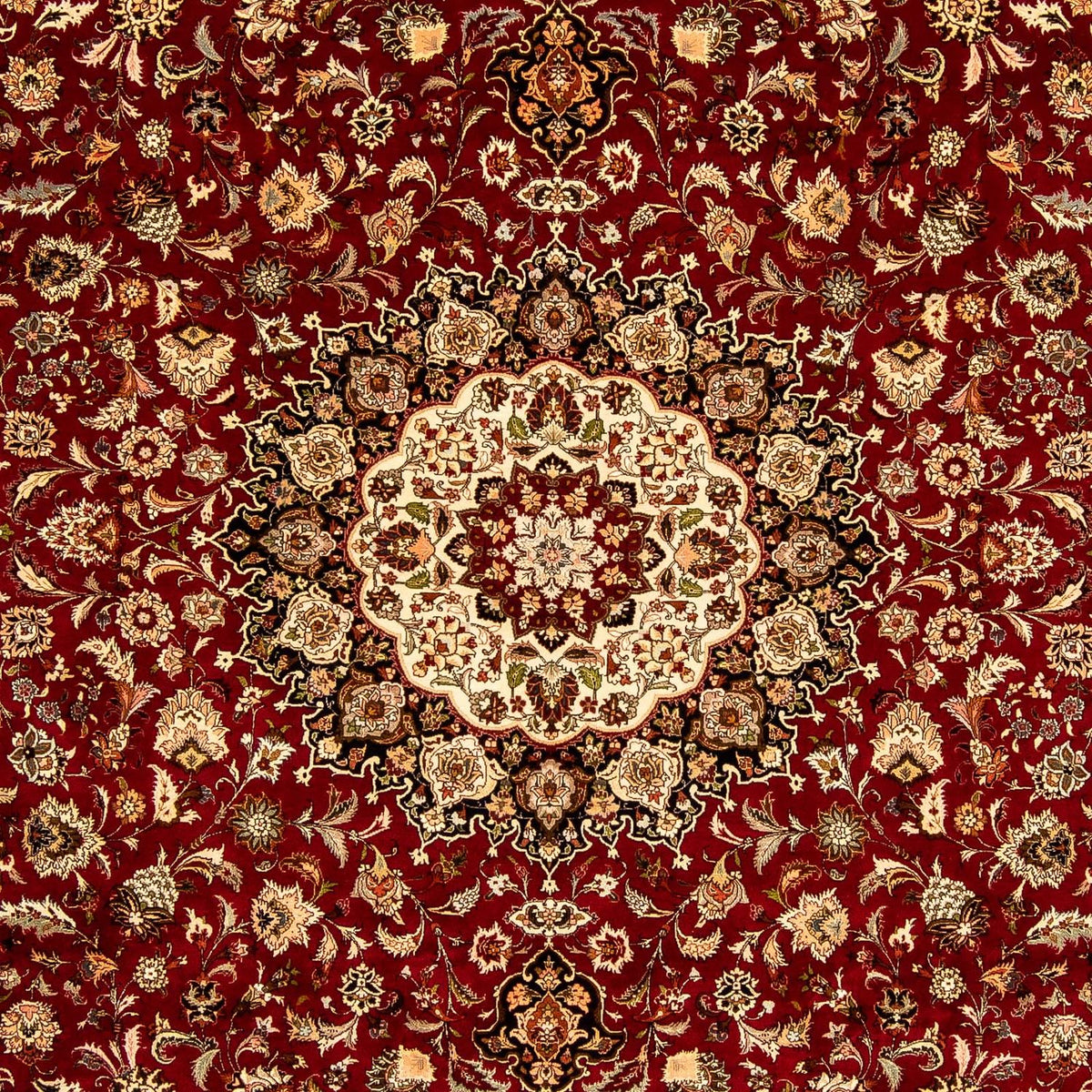 Perzisch tapijt - Tabriz - Royal - 351 x 250 cm - donkerrood