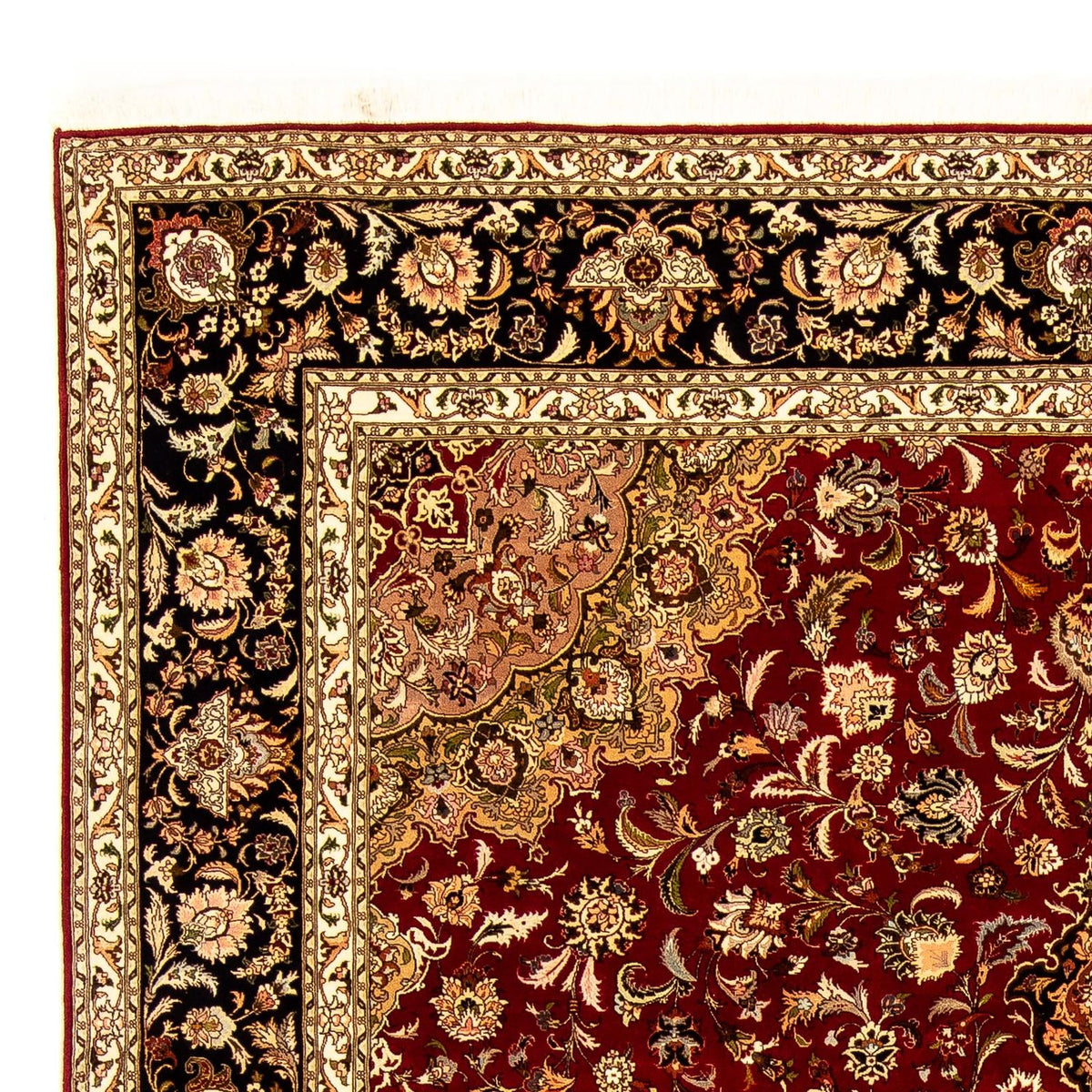 Perzisch tapijt - Tabriz - Royal - 351 x 250 cm - donkerrood