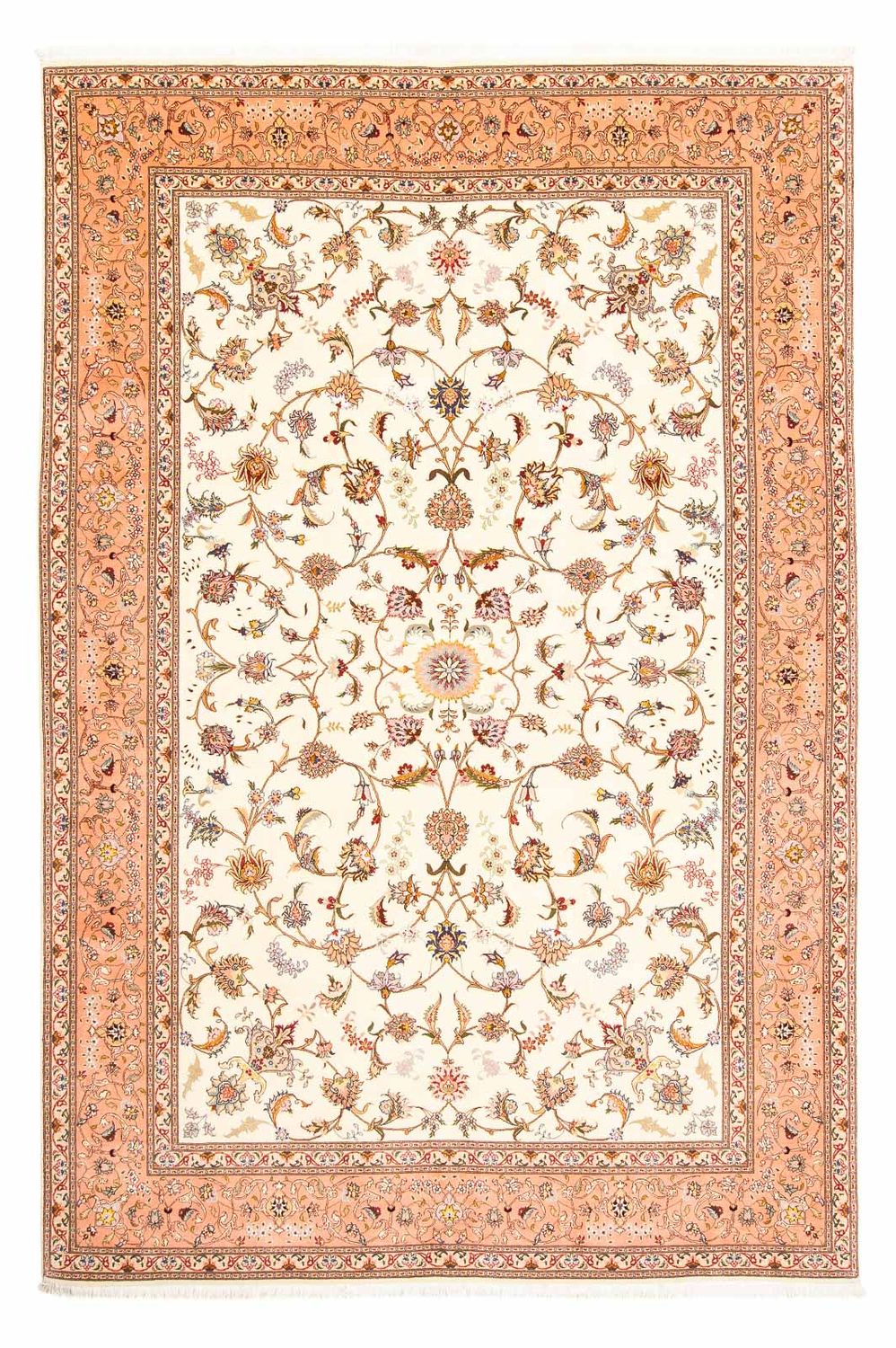 Perzisch tapijt - Tabriz - Royal - 302 x 203 cm - beige