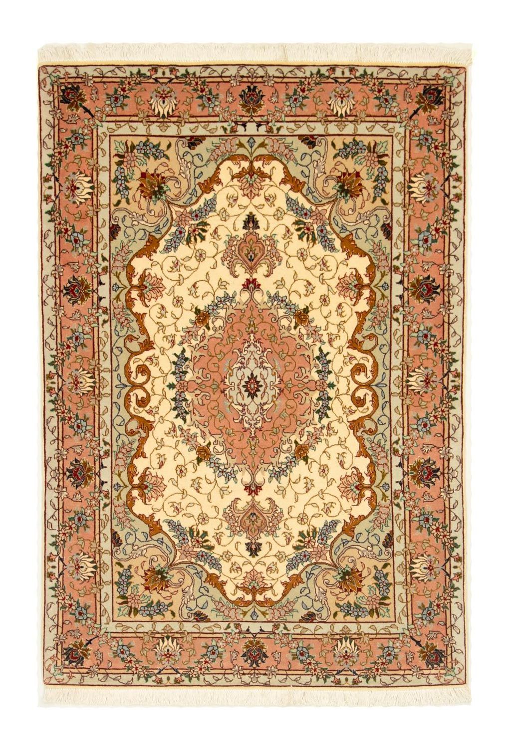 Perzisch tapijt - Tabriz - Royal - 152 x 100 cm - beige