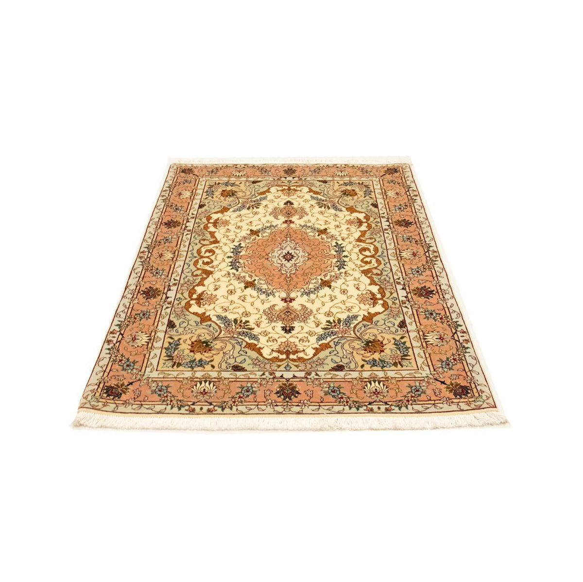 Perzisch tapijt - Tabriz - Royal - 152 x 100 cm - beige