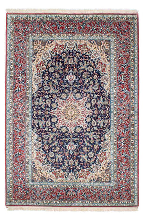 Perzisch tapijt - Isfahan - Premium - 220 x 152 cm - donkerblauw