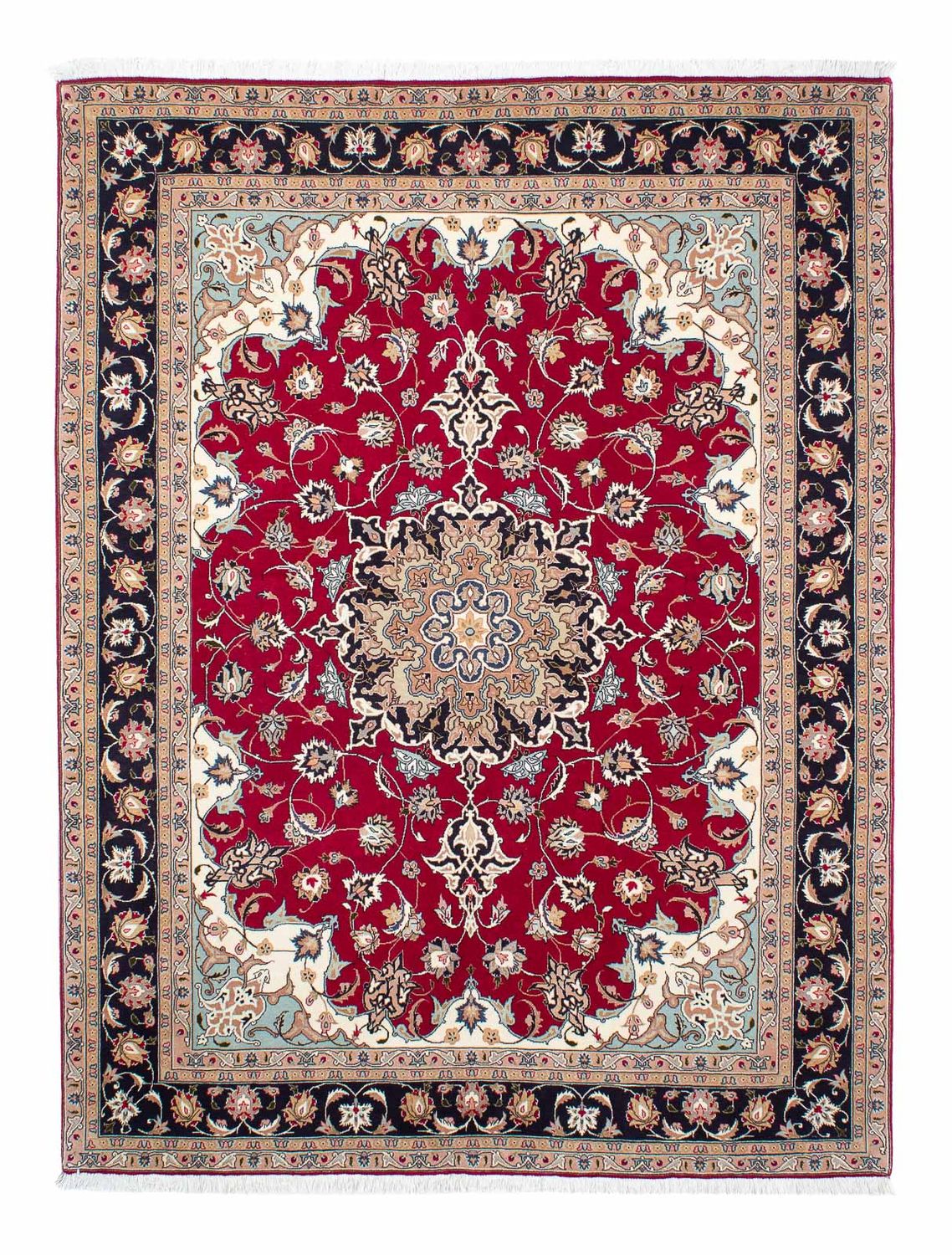 Perzisch tapijt - Tabriz - Royal - 207 x 154 cm - rood