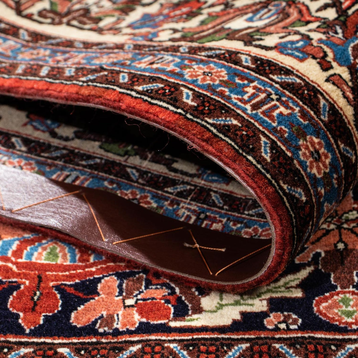 Perzisch tapijt - Ghom - 186 x 141 cm - donkerblauw