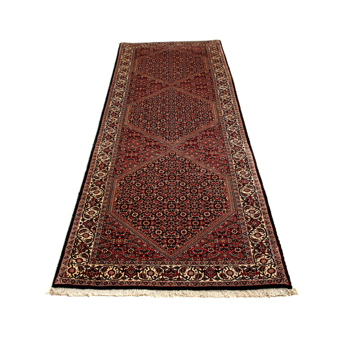 Loper Perzisch tapijt - Bijar - 310 x 83 cm - veelkleurig