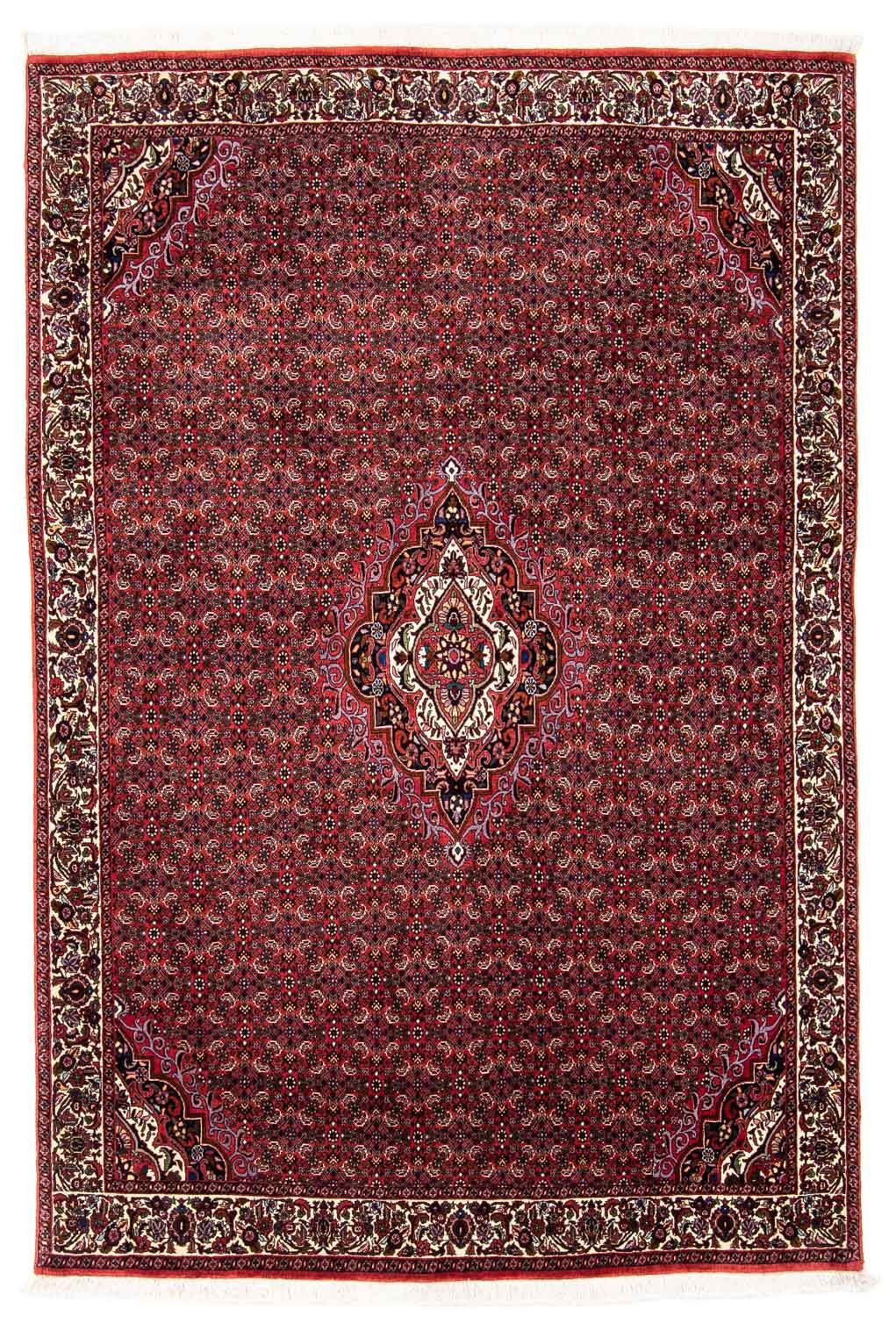 Perzisch tapijt - Bijar - 241 x 172 cm - donkerrood