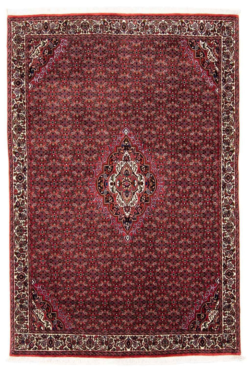 Perzisch tapijt - Bijar - 241 x 172 cm - donkerrood