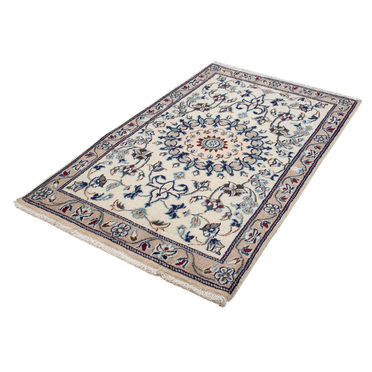 Perzisch tapijt - Nain - 135 x 84 cm - beige