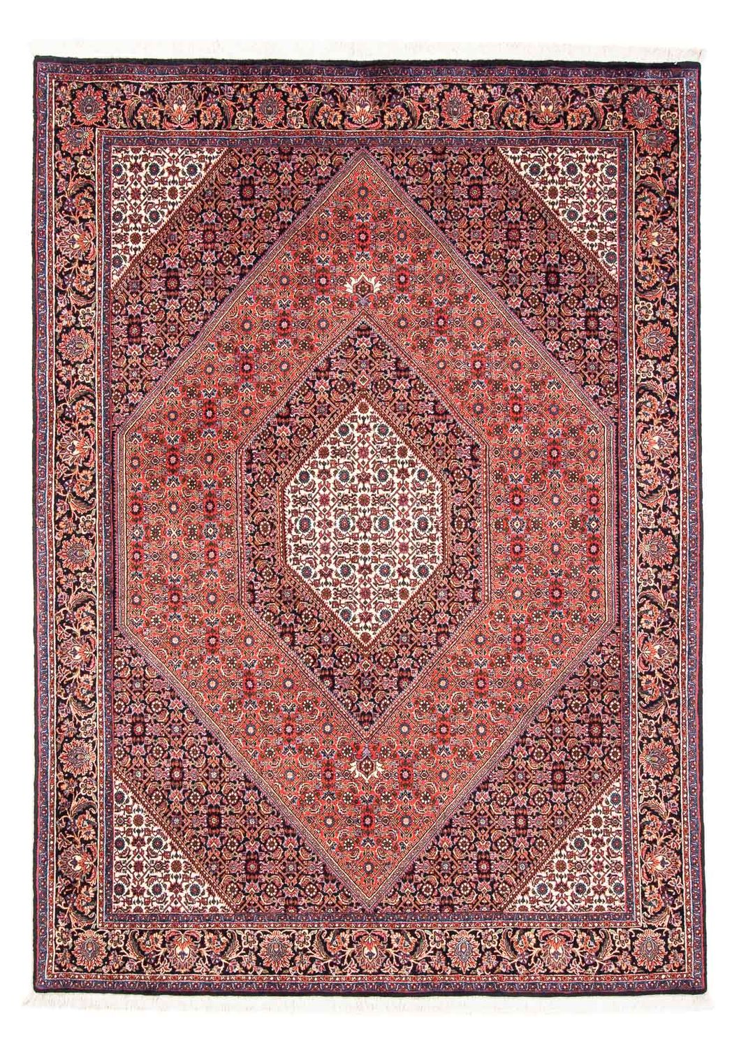 Perzisch tapijt - Bijar - 230 x 168 cm - licht rood