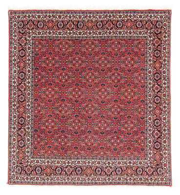 Perzisch tapijt - Bijar vierkant  - 126 x 124 cm - rood
