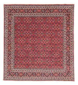 Perzisch tapijt - Bijar vierkant  - 126 x 124 cm - rood
