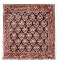 Perzisch tapijt - Bijar vierkant  - 107 x 106 cm - donkerblauw
