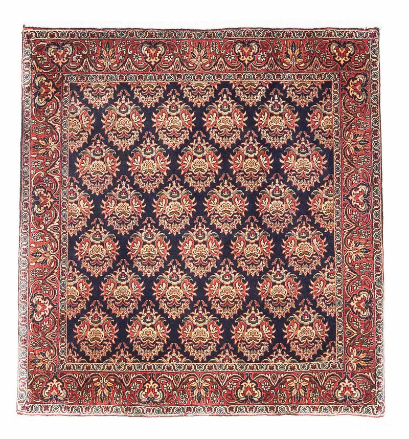 Perzisch tapijt - Bijar vierkant  - 107 x 106 cm - donkerblauw
