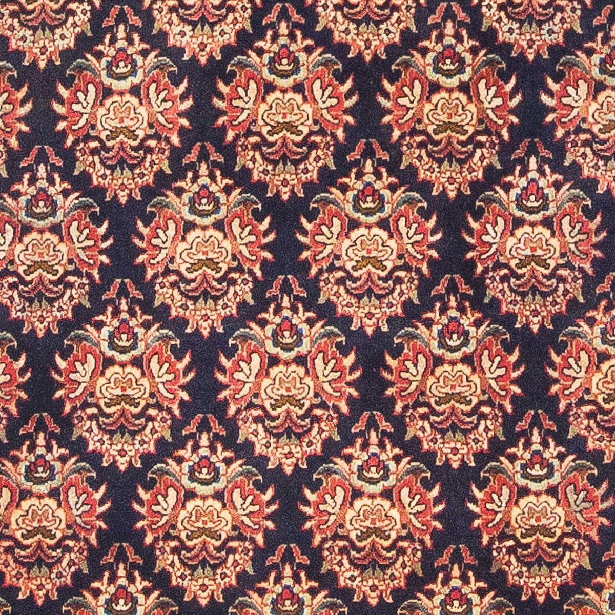 Perzisch tapijt - Bijar vierkant  - 107 x 106 cm - donkerblauw