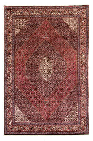 Perzisch tapijt - Bijar - 382 x 249 cm - donkerrood