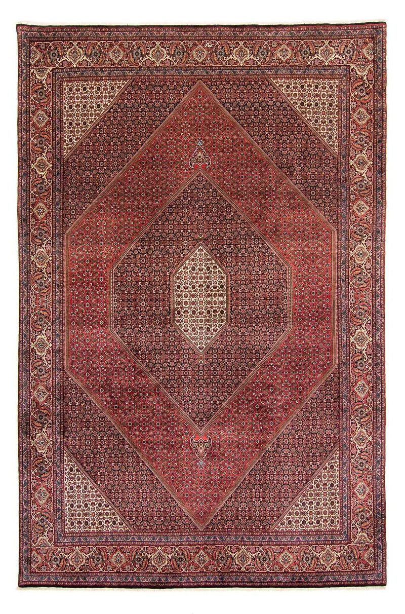 Perzisch tapijt - Bijar - 382 x 249 cm - donkerrood