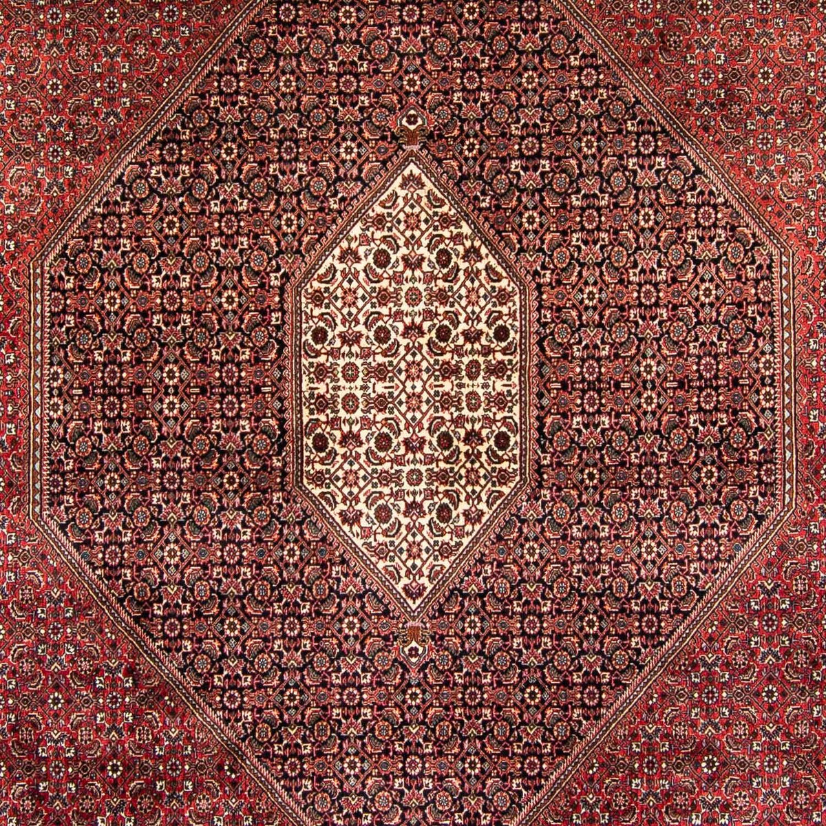 Perzisch tapijt - Bijar - 382 x 249 cm - donkerrood