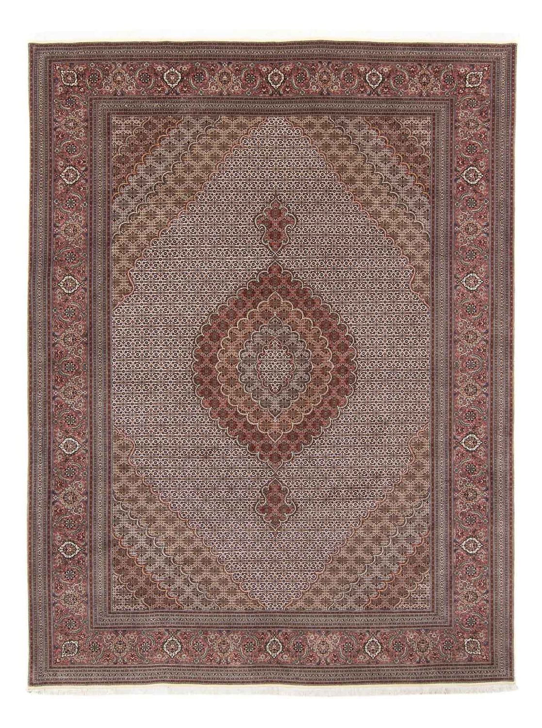 Perzisch tapijt - Tabriz - Royal - 348 x 253 cm - lichtbruin