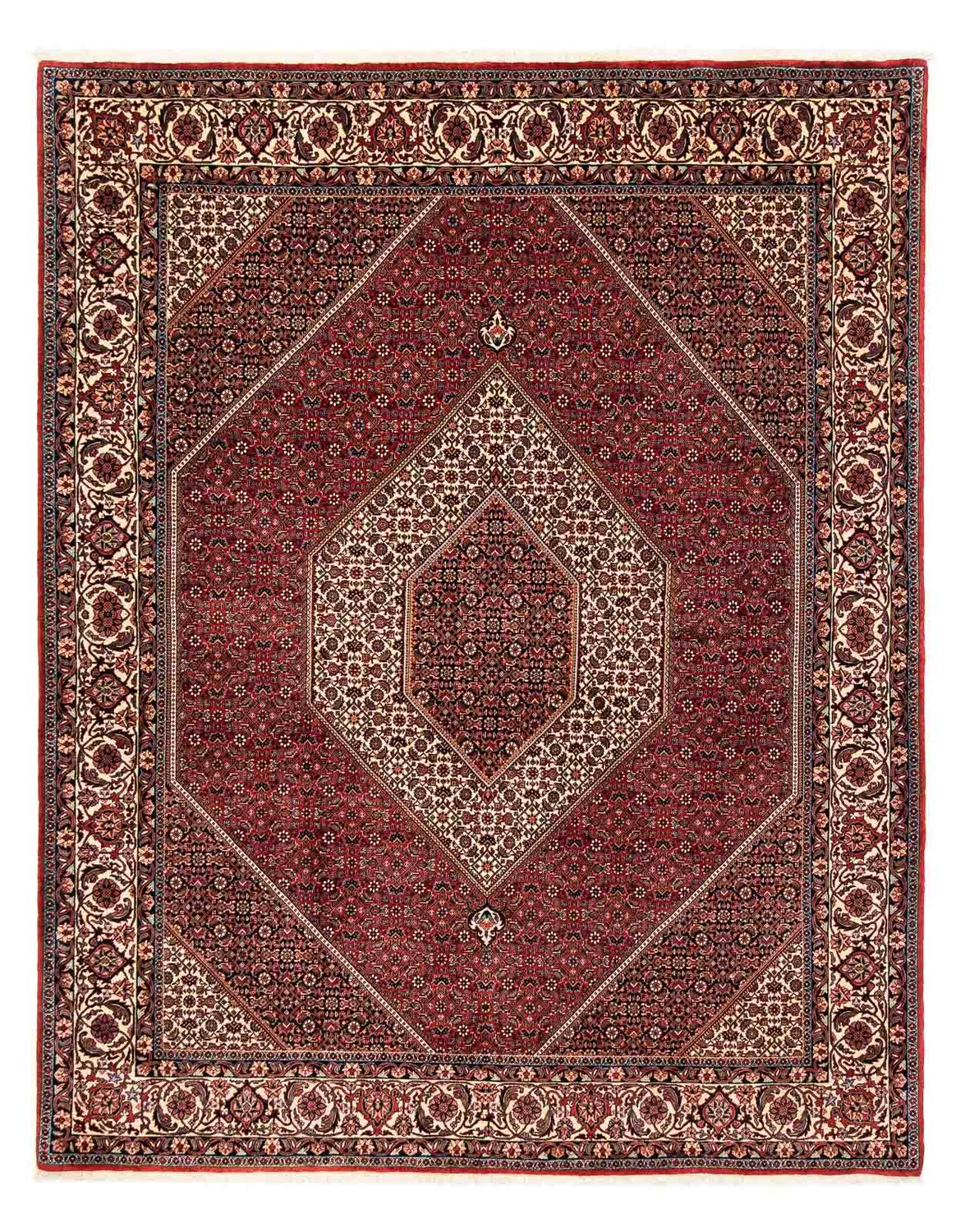 Perzisch tapijt - Bijar - 252 x 205 cm - donkerrood