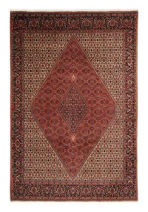 Perzisch tapijt - Bijar - 343 x 250 cm - donkerrood