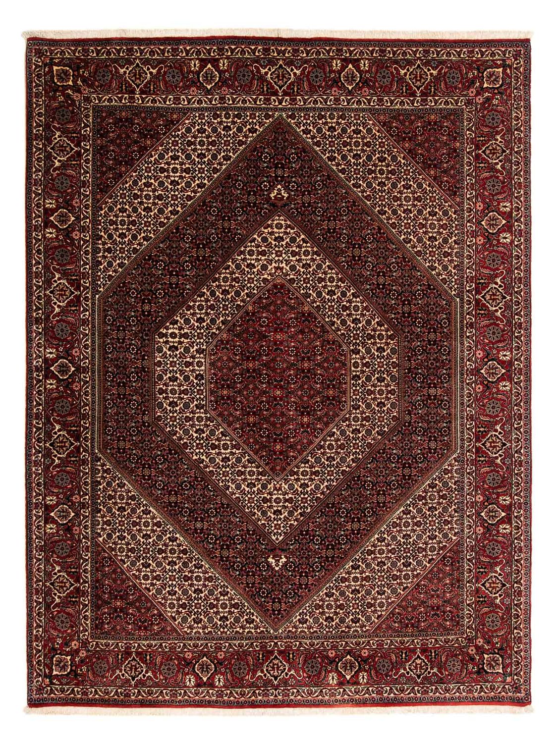 Perzisch tapijt - Bijar - 262 x 203 cm - donkerrood