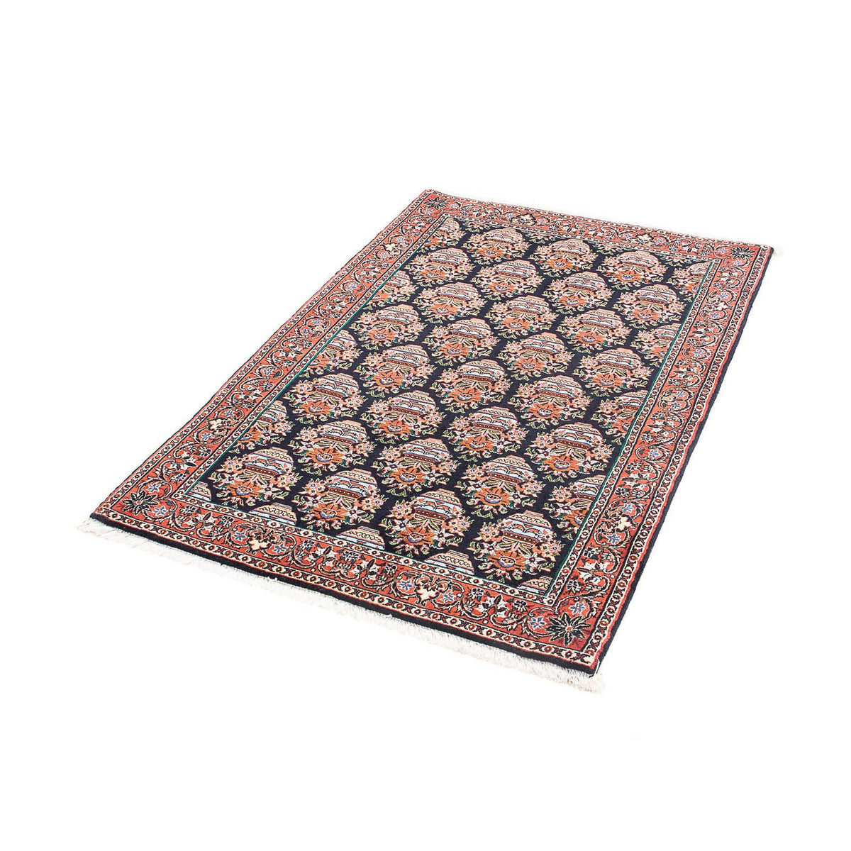 Perzisch tapijt - Bijar - 125 x 82 cm - donkerblauw