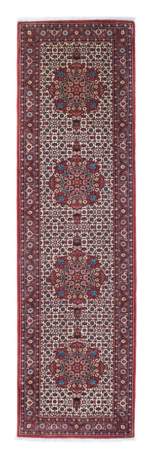 Loper Perzisch tapijt - Bijar - 319 x 84 cm - rood