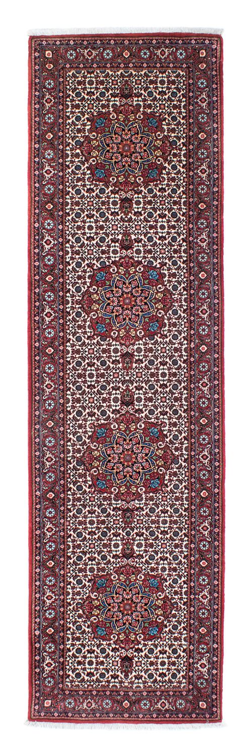Loper Perzisch tapijt - Bijar - 319 x 84 cm - rood