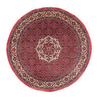 Perzisch tapijt - Bijar rond  - 155 x 155 cm - donkerrood