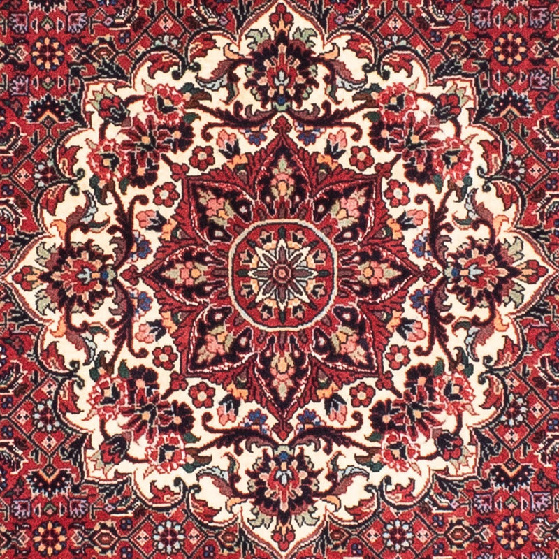 Perzisch tapijt - Bijar rond  - 155 x 155 cm - donkerrood