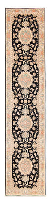 Loper Perzisch tapijt - Tabriz - Royal - 419 x 87 cm - donkerblauw