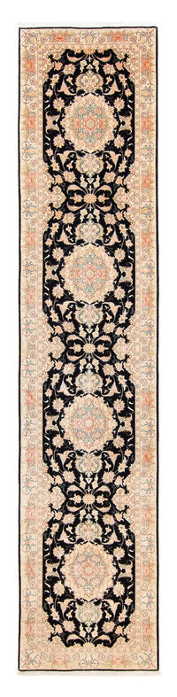 Loper Perzisch tapijt - Tabriz - Royal - 419 x 87 cm - donkerblauw