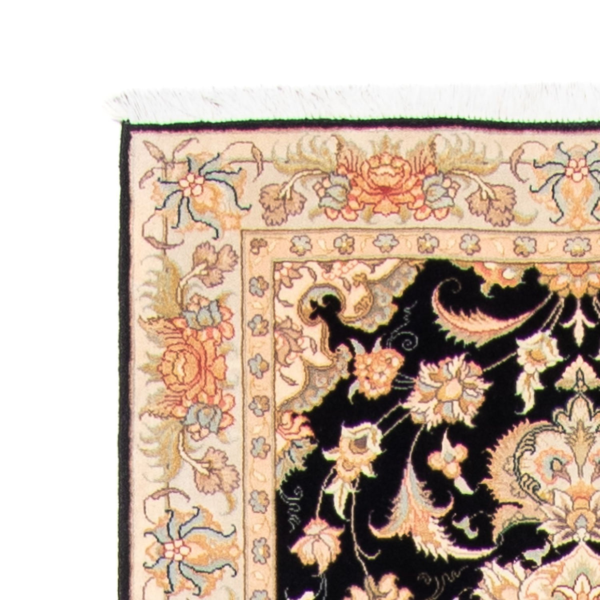 Loper Perzisch tapijt - Tabriz - Royal - 419 x 87 cm - donkerblauw