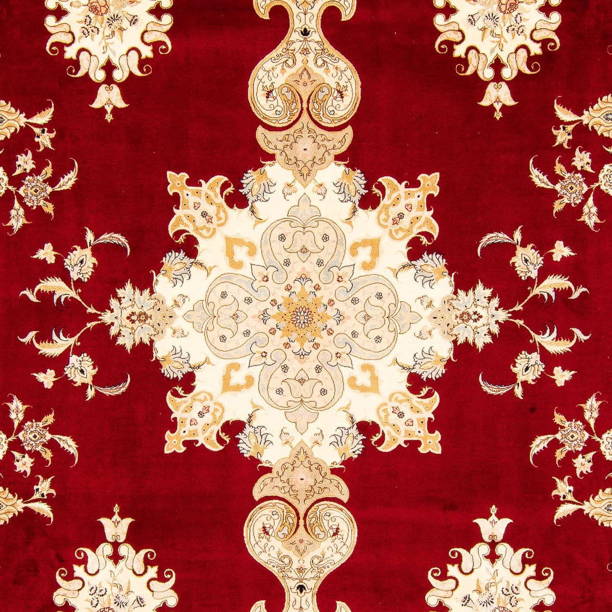 Perzisch tapijt - Tabriz - Royal - 402 x 298 cm - donkerrood