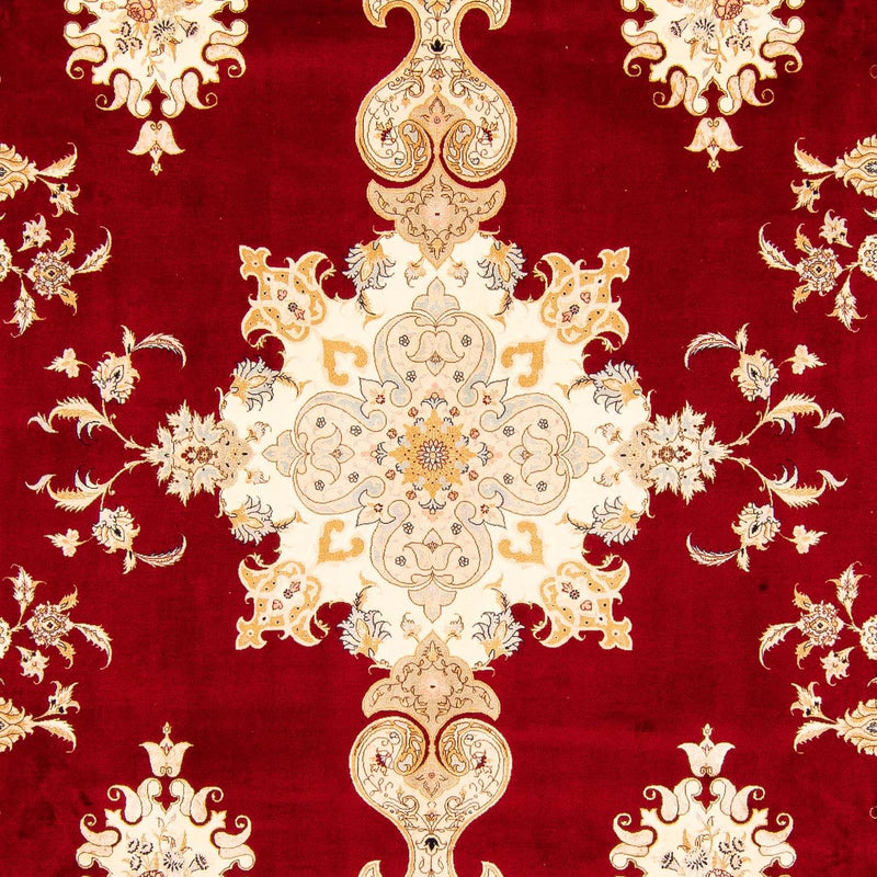 Perzisch tapijt - Tabriz - Royal - 402 x 298 cm - donkerrood