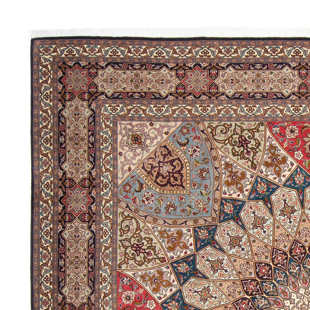 Perzisch tapijt - Tabriz - Royal vierkant  - 253 x 251 cm - lichtbruin