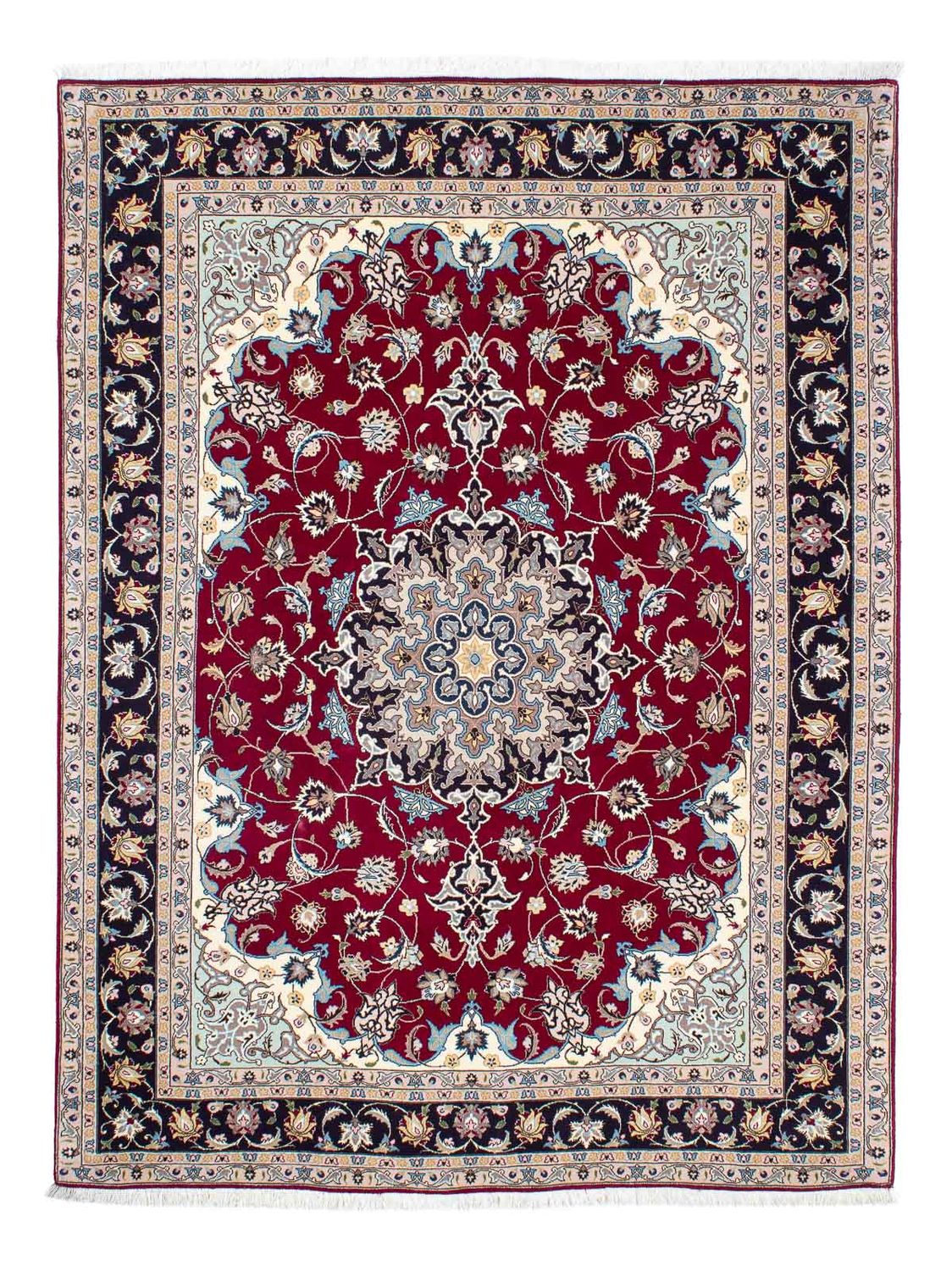 Perzisch tapijt - Tabriz - Royal - 207 x 155 cm - donkerrood
