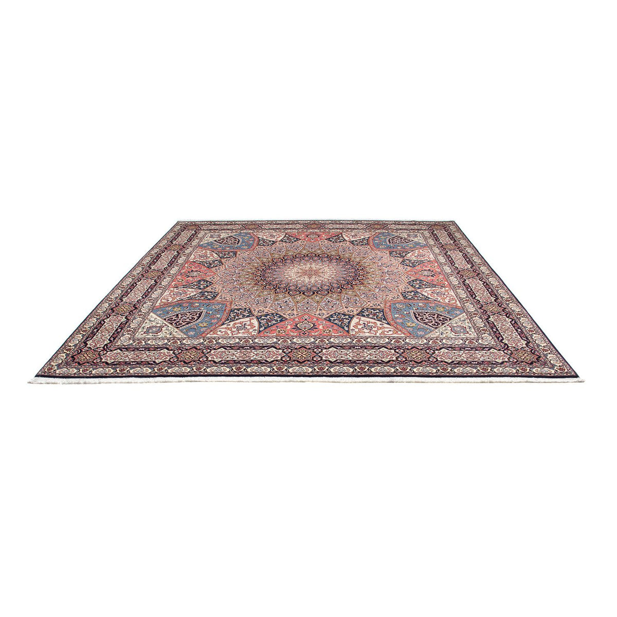 Perzisch tapijt - Tabriz - Royal vierkant  - 257 x 255 cm - lichtbruin