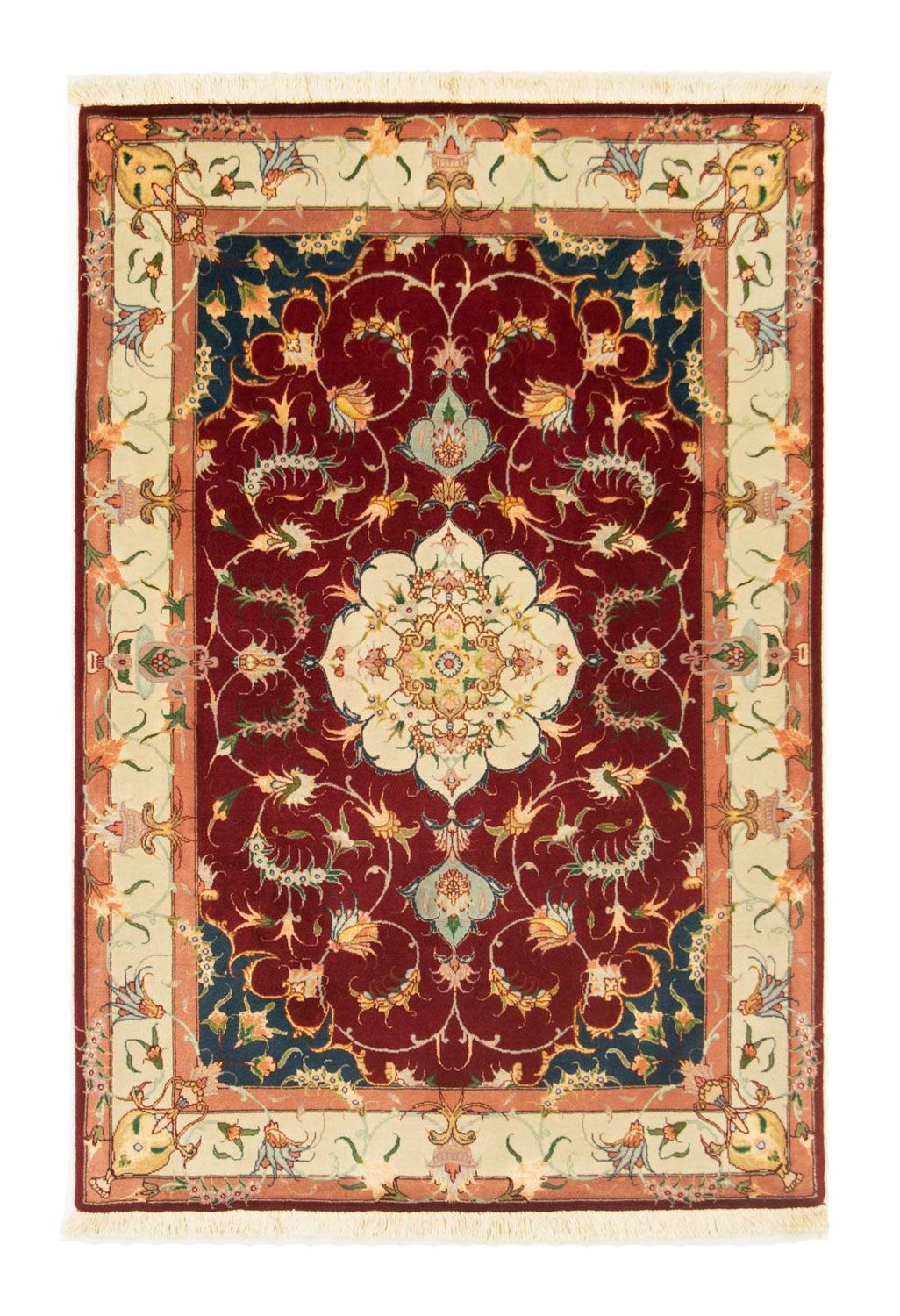 Perzisch tapijt - Tabriz - Royal - 150 x 101 cm - rood